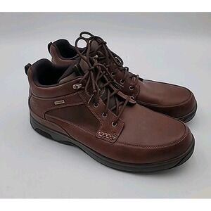 Dunham Men's 8000 Waterpoof Mid Boot Dark Brown Leather Size 18